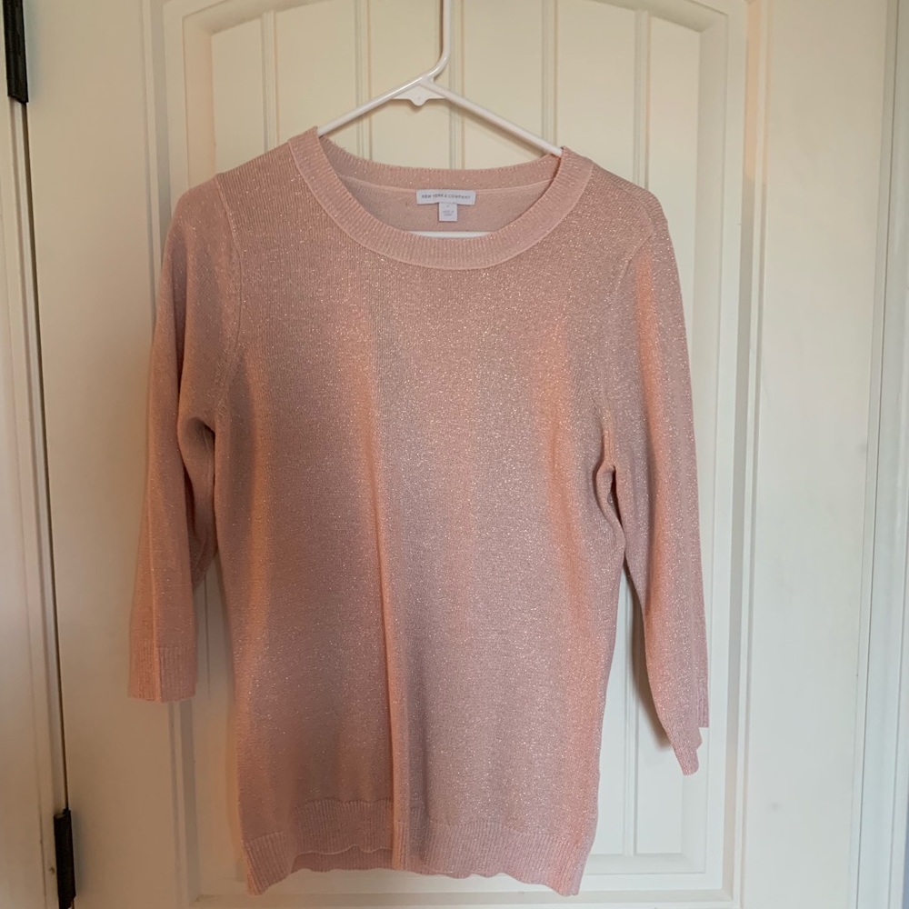 Pink sparkle sweater